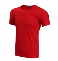 SKT001 Manufacture of solid color sports t-shirts Supply moisture wicking T-shirts Online ordering Sweatshirts 190G full polyester pinhole cloth Sweatshirt manufacturer T-shirt price t-shirt design Price t shirt offer t-shirt wholesale price side view